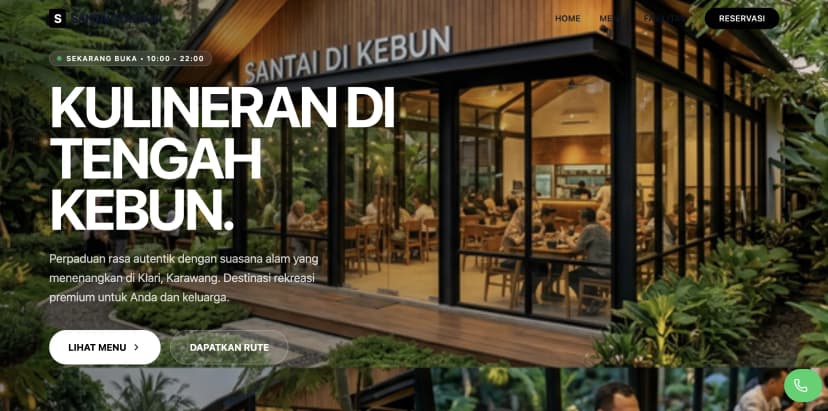 Santai di Kebun Resto